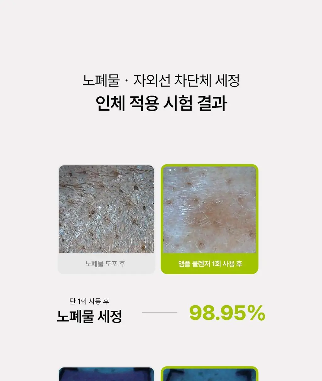[모공피지케어] 클리어디어 미나리 모공 앰플클렌저 80ml 상세페이지 7